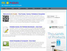 Tablet Screenshot of eslpuzzles.com